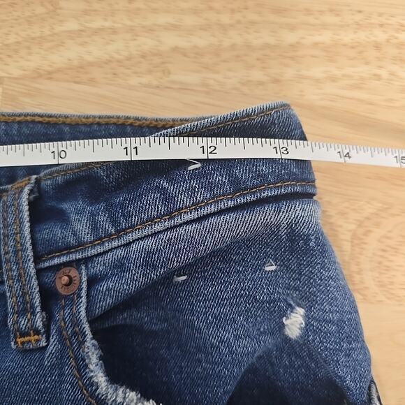 Abercrombie & Fitch The Ankle Straight Ultra High Rise Jeans size 27 Distressed - Picture 5 of 11